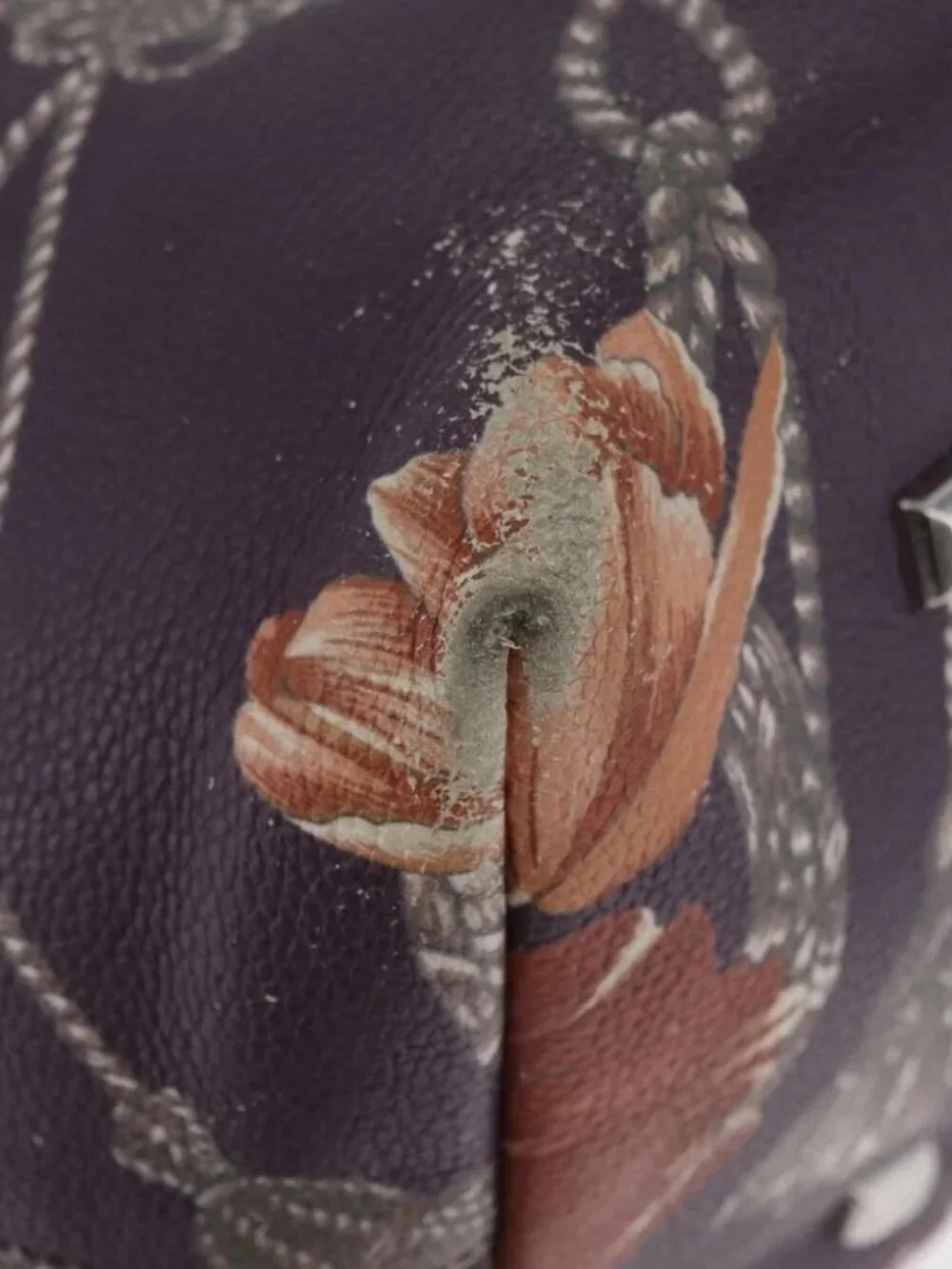 Salvatore Ferragamo Gancini Tote Bag Leather Multicolor Silver Auth LNZ658